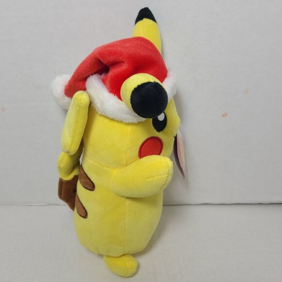 Pokemon Santa Pikachu 10" Plush 2023 Soft Yellow  with Tags Game Freak Nintendo - Picture 4 of 5
